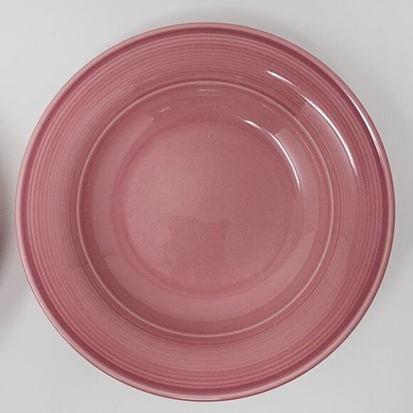 Nancy Calhoun Soup Bowls Set of 4 Solid Dark Rose Pink VTG Stoneware Japan EUC - Picture 4 of 8